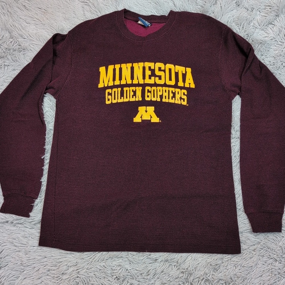 Minnesota Gophers Shirt Womens L Maroon Cozy Comfort Casual Athletic Active
